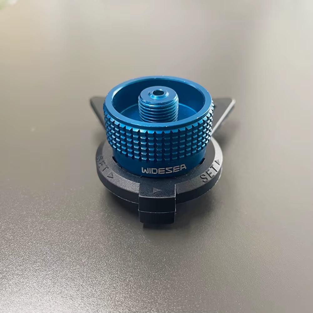 Aluminum Alloy Gas Tank Adapter with Bracket - Non-Slip Portable Stove Converter - Durable Outdoor Essential for Fuel Efficiency