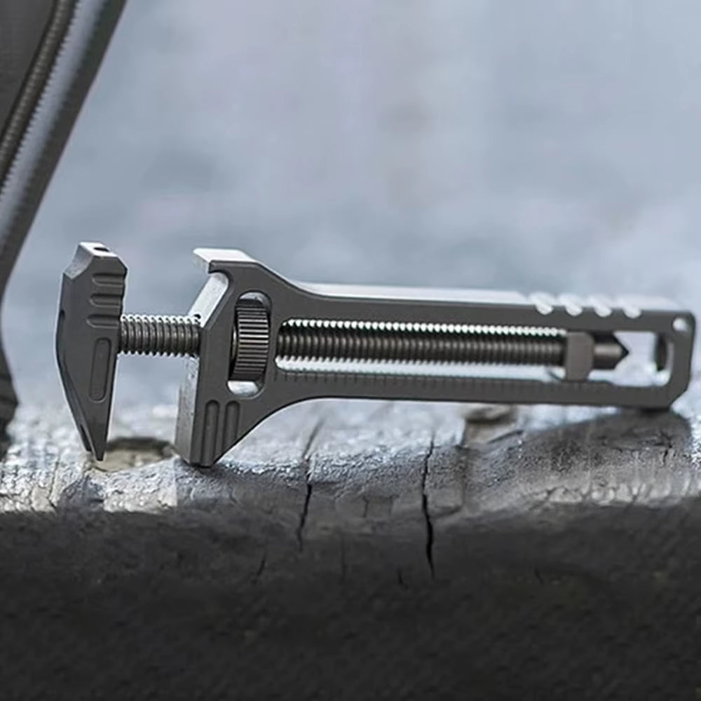 Compact EDC Multi Tool - Portable Key Ring Multi-Tool with Cutter & Screwdriver for Camping & Survival