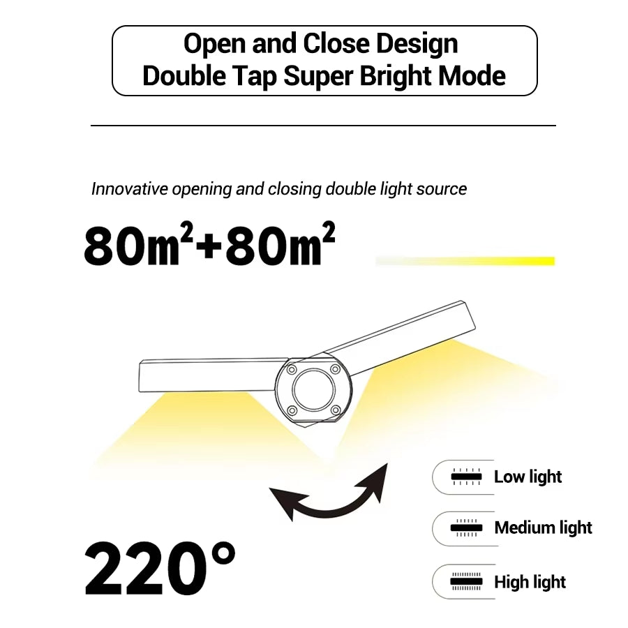 5000mAh Solar Powered LED Camping Lantern | 2400LM Waterproof Portable Emergency Tent Light