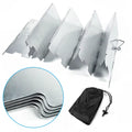 9-Plate Foldable Aluminum Gas Stove Windshield