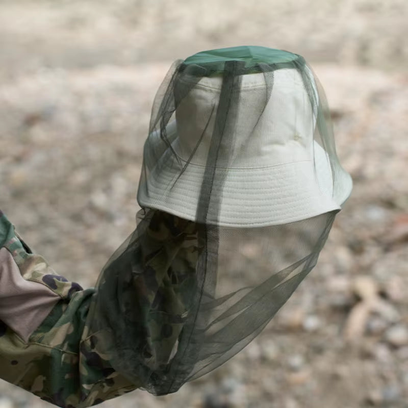 Mosquito Net Head and Neck Protection Hat - 1/3/5 Pcs Breathable Mesh for Outdoor Camping and Fishing