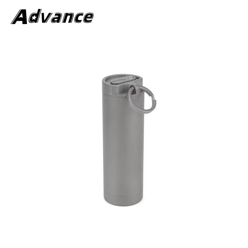 Ultralight Titanium EDC Storage Case - Waterproof Pill & Toothpick Holder for Outdoor Travel