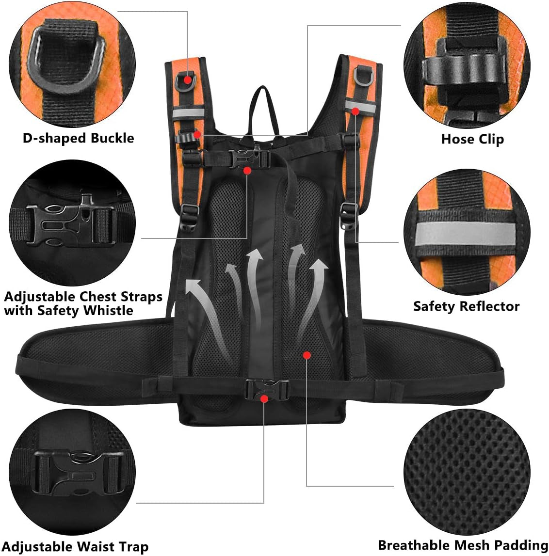 Insulated Hydration Pack with 3L Leak-Proof Water Bladder | 5-Hour Cooling Daypack for Hiking & Running