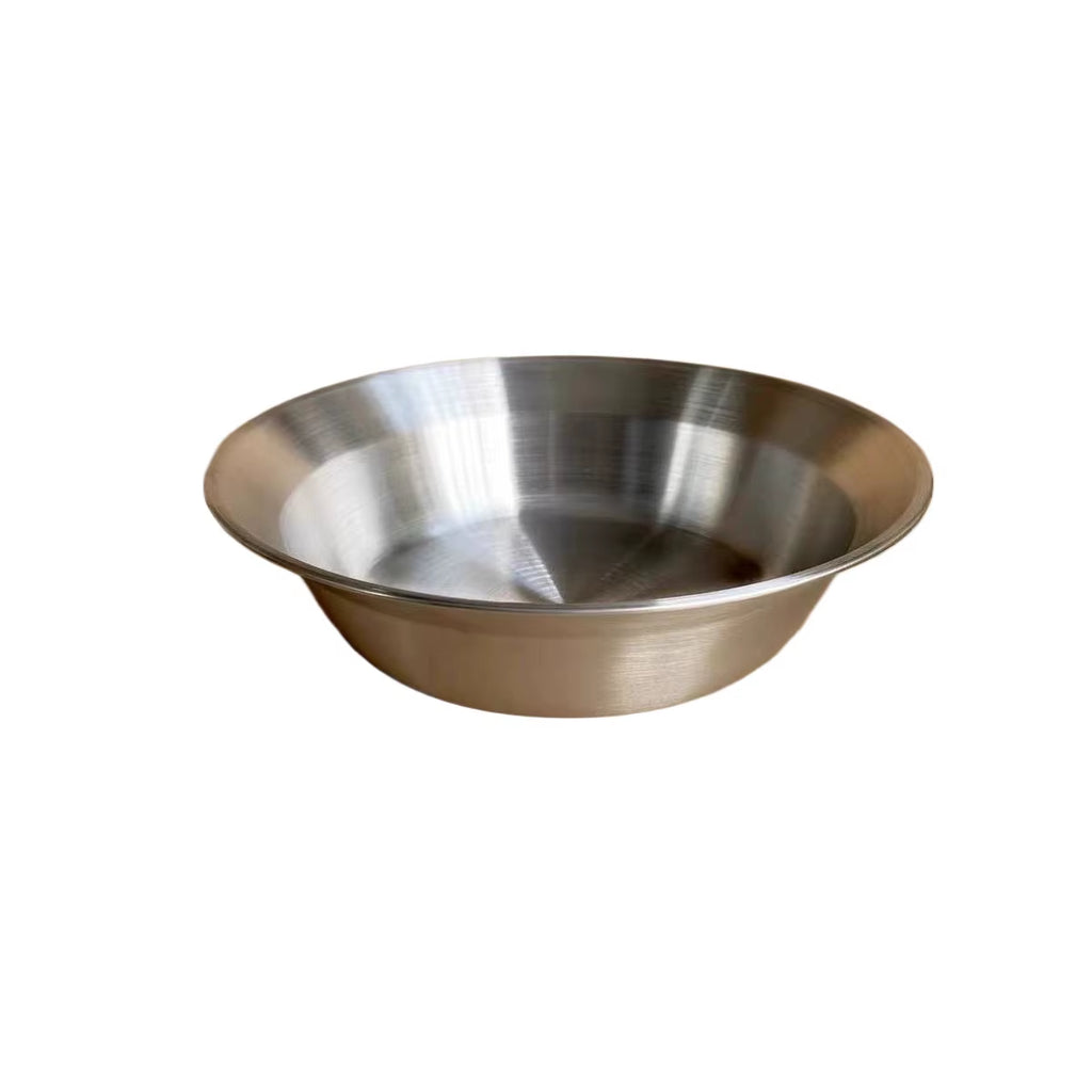 Stainless Steel Camping Dinnerware Set - Premium Plates & Bowls for 4-6 Persons - Durable Outdoor Tableware for Beach, BBQ & Home Use