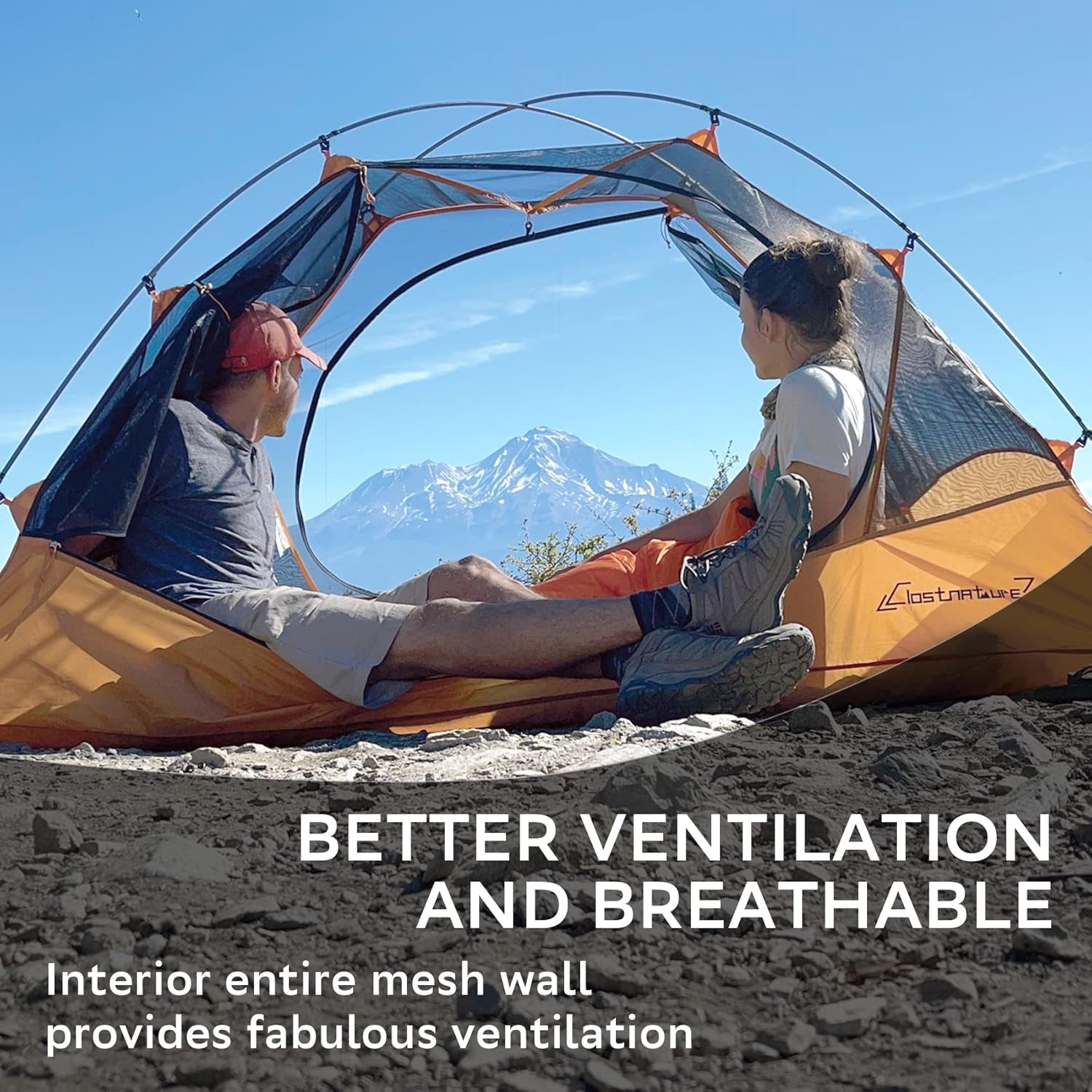 Ultralight 3-Season Backpacking Tent - 1/2/3/4/6 Person Waterproof Camping Shelter - Easy Setup Double Layer Tent for Family Hiking & Mountaineering