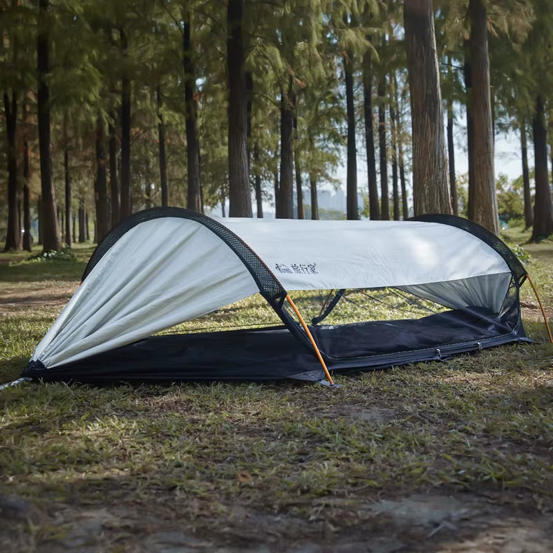 Premium Double Camping Hammock with Mosquito Net & Sunshade | Anti-Roll Portable Gear