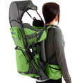 Premium Hiking Baby Carrier Backpack - Ergonomic Toddler Carrier with Sun/Rain Hood & Diaper Pad - Comfortable Outdoor Travel Pack for Active Parents