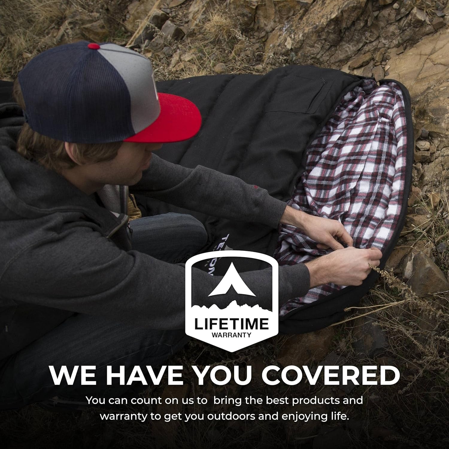 Celsius XXL Oversized Sleeping Bag - Cold Weather Adult Sleeping Bag for Camping - 0°F / 20°F / 35°F Rated Warm Gear with Compression Sack