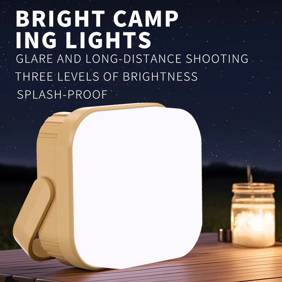 7200mAh Rechargeable Magnetic LED Camping Lantern | Portable Tent Flashlight & Work Light