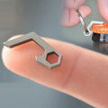 Mini Lightweight EDC Bottle Opener Keyring - Perfect Pocket Tool for Camping, Hiking, and Outdoor Adventures