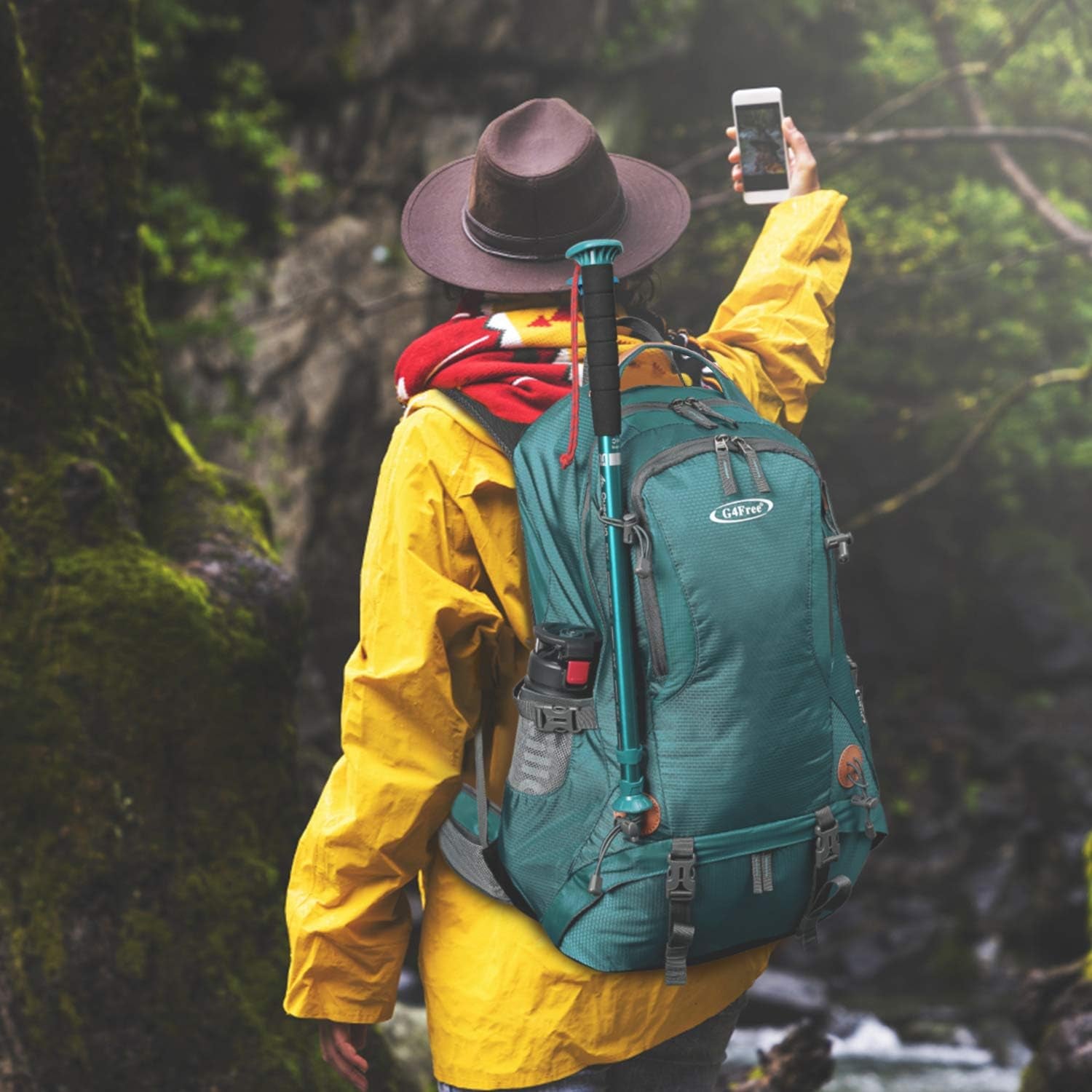 50L Large Capacity Hiking Backpack - Waterproof Internal Frame Rucksack for Camping & Climbing - Heavy Duty Daypack with Rain Cover for Men