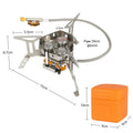 High-Efficiency 3-Burner Windproof Foldable Camping Stove