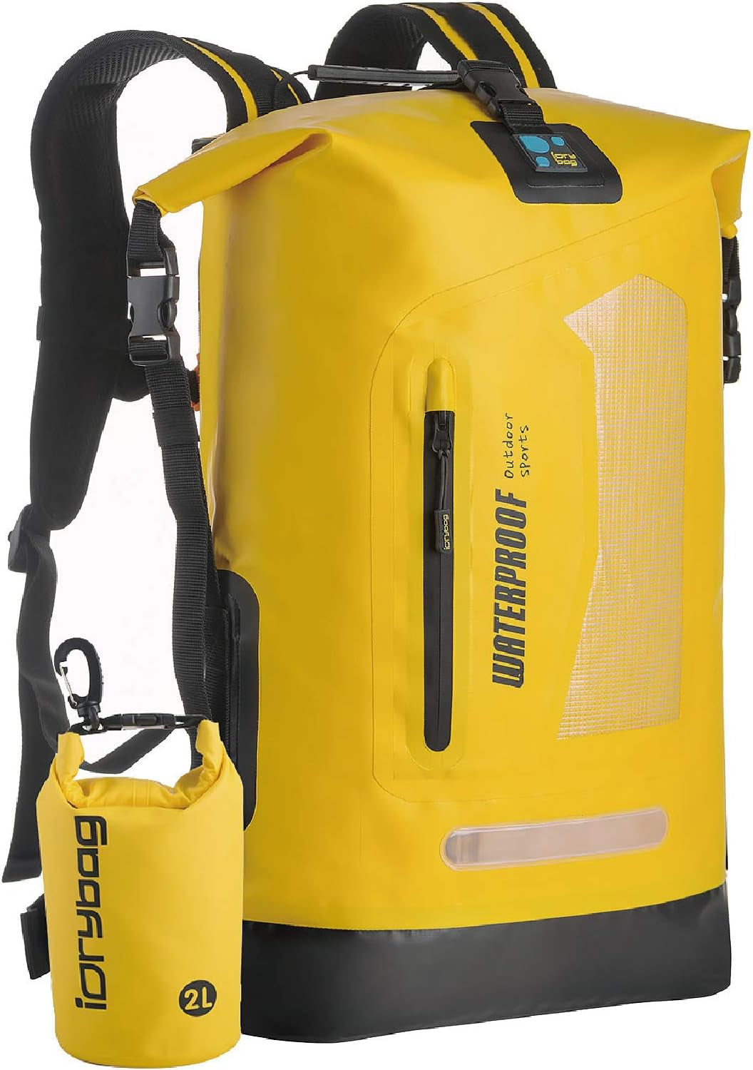 Floating Waterproof Dry Bag Backpack - 20L/30L/40L Heavy Duty Roll-Top Dry Bag for Kayaking, Boating, Fishing & Hiking - Keep Gear Dry