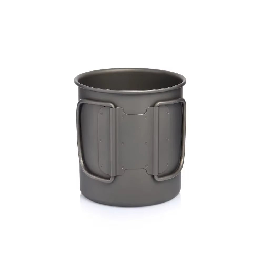 Lightweight Titanium Camping Mug - Perfect Travel Utensil for Outdoor Adventures and Picnics