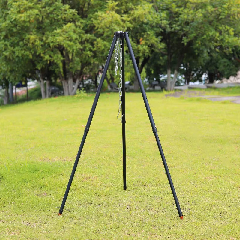 Adjustable Aluminum Camping Tripod for Outdoor Cooking & Grilling