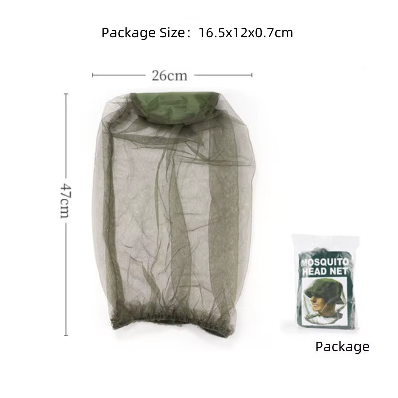 Mosquito Net Head and Neck Protection Hat - 1/3/5 Pcs Breathable Mesh for Outdoor Camping and Fishing