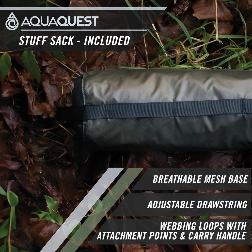 Ultimate Survival Tarp - 100% Waterproof (20,000mm) Heavy Duty Rain Fly - Seam-Taped Emergency Shelter for Bushcraft & Camping Defense