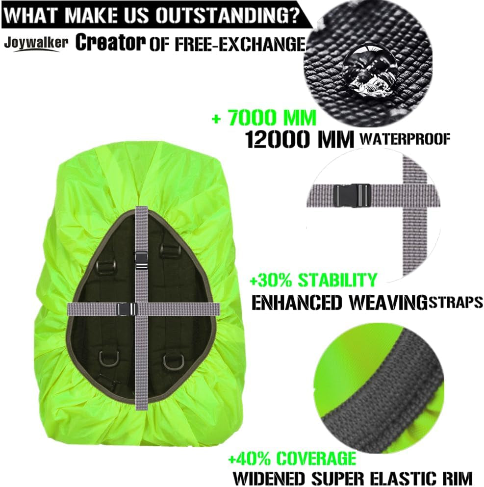 Heavy-Duty Waterproof Backpack Rain Cover | 12000mm Multi-Layer Protection for Hiking & Camping