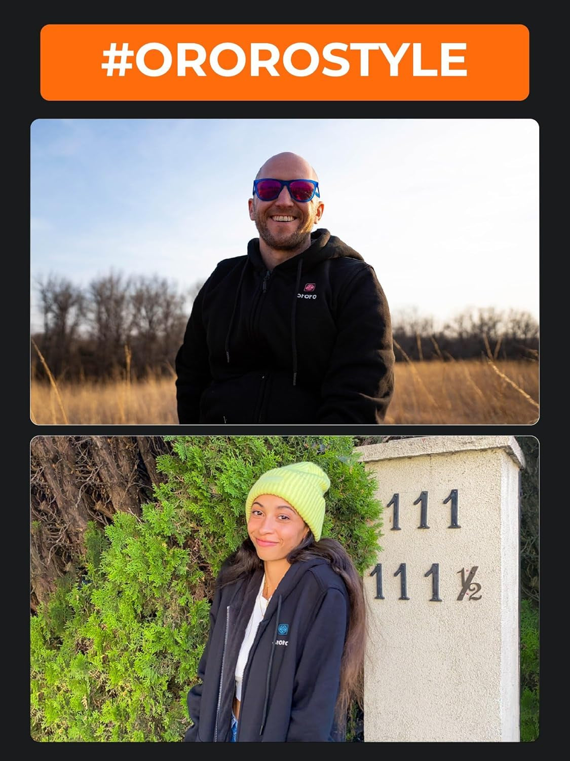 Upgraded 4-Zone Heated Hoodie with Battery - Fleece Full-Zip Heated Sweatshirt with Heated Collar - Thermal Winter Gear for Outdoor Work & Camping