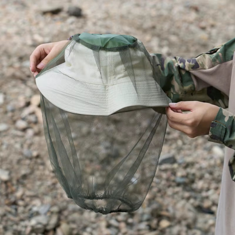 Mosquito Net Head and Neck Protection Hat - 1/3/5 Pcs Breathable Mesh for Outdoor Camping and Fishing