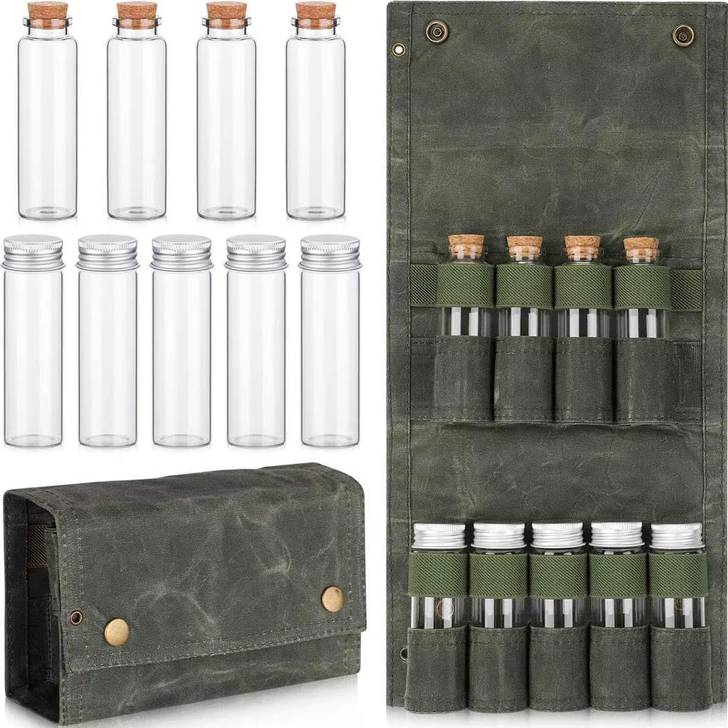 Portable Outdoor Camping Spice Bottle Set - Convenient Seasoning Storage for Picnics and Adventures