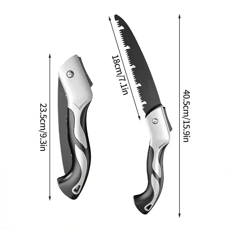 Multifunctional Folding Hand Saw - Portable Outdoor Tool for Gardening, Woodworking, and Logging