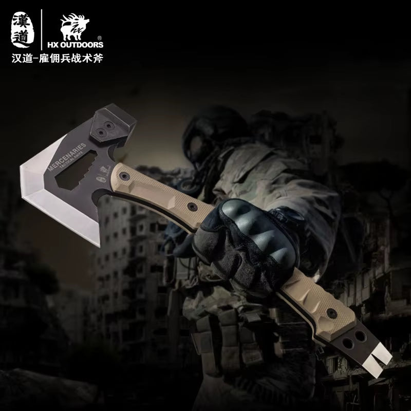 Mercenarys Full Tang Camping Survival Touris Axe Hatchet Tactical Multifunctional Hunting Tools Tomahawk Hammer