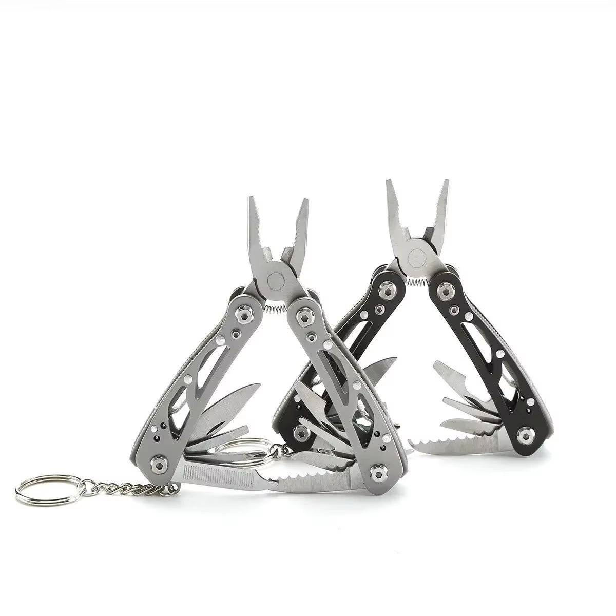 Heavy-Duty Carbon Steel Multi-Tool Pliers | Compact Folding Survival Gear & Repair Tool