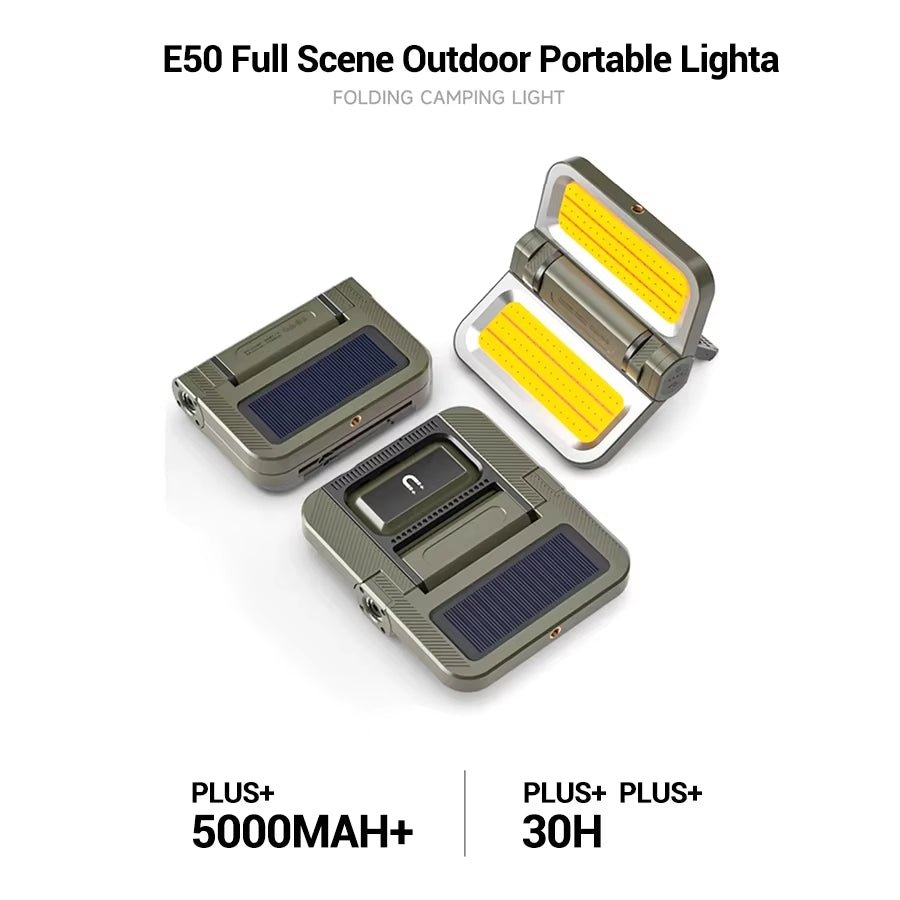 5000mAh Solar Powered LED Camping Lantern | 2400LM Waterproof Portable Emergency Tent Light