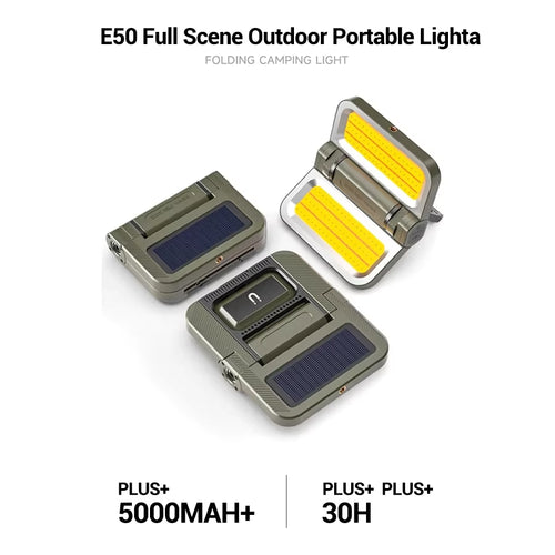 5000mAh Solar Powered LED Camping Lantern | 2400LM Waterproof Portable Emergency Tent Light