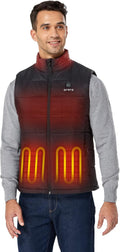 Lightweight Heated Vest for Men - USB-C Rechargeable Puffer Heating Vest with Battery - Classic Thermal Body Warmer for Winter Hiking