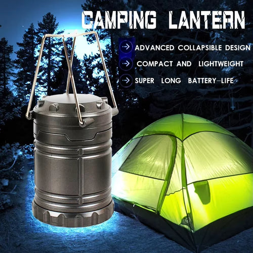 30 LED Portable Camping Lantern - Battery Powered Waterproof Tent Light - Bright Emergency Flashlight for Hurricane & Power Outages