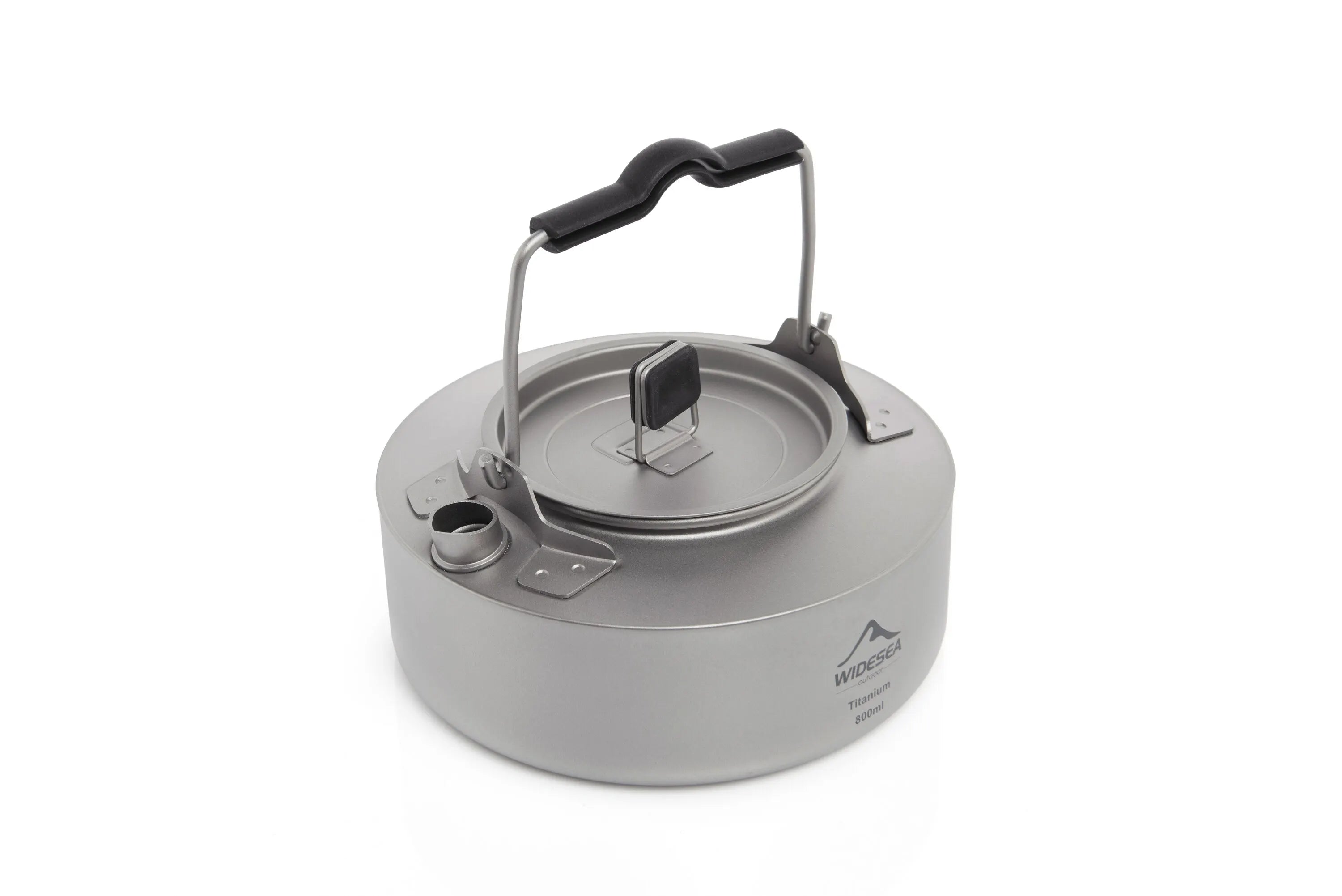 Full Outdoor Cookware Set - Stackable Camping Pots & Kettle with Coffee Filter - Portable Kitchen Gear for Hiking, Picnic & Group Travel