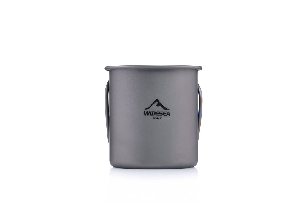 Lightweight Titanium Camping Mug - Perfect Travel Utensil for Outdoor Adventures and Picnics