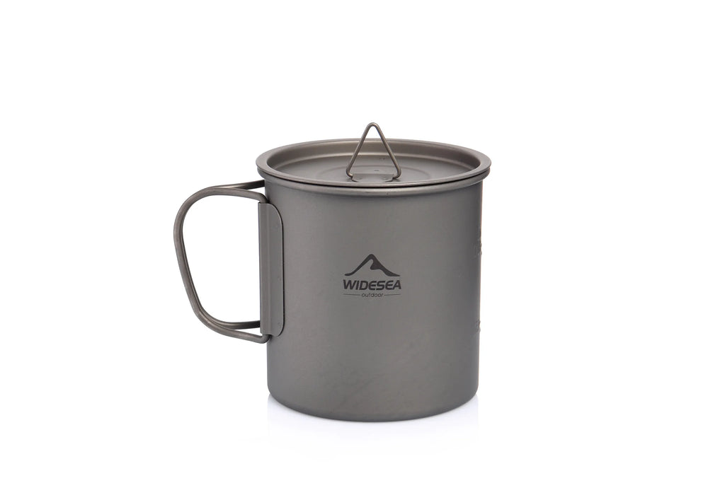 Lightweight Titanium Camping Mug - Perfect Travel Utensil for Outdoor Adventures and Picnics