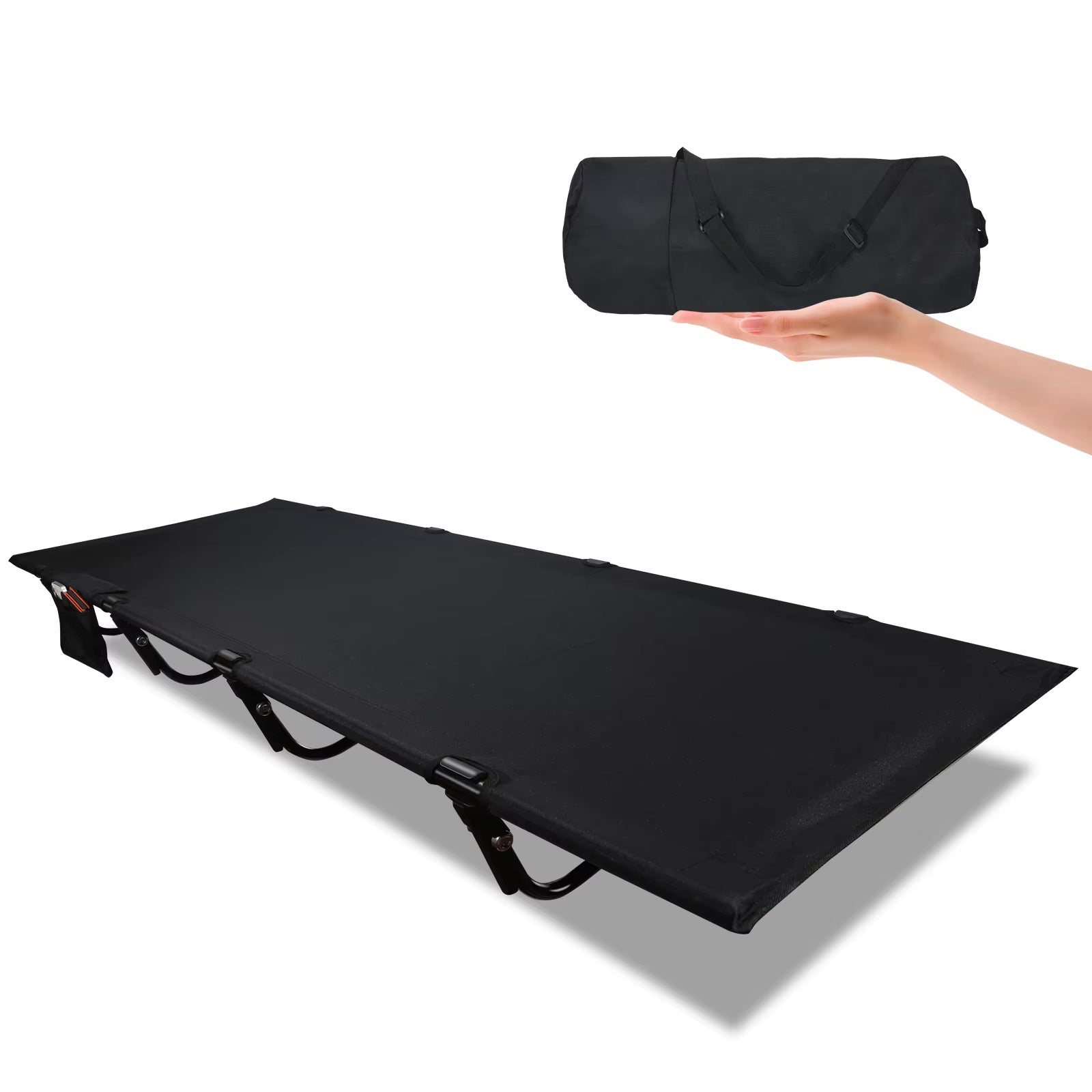 Ultralight Portable Camping Cot - Supports Up to 352lbs - Perfect for Backpacking and Outdoor Adventures!