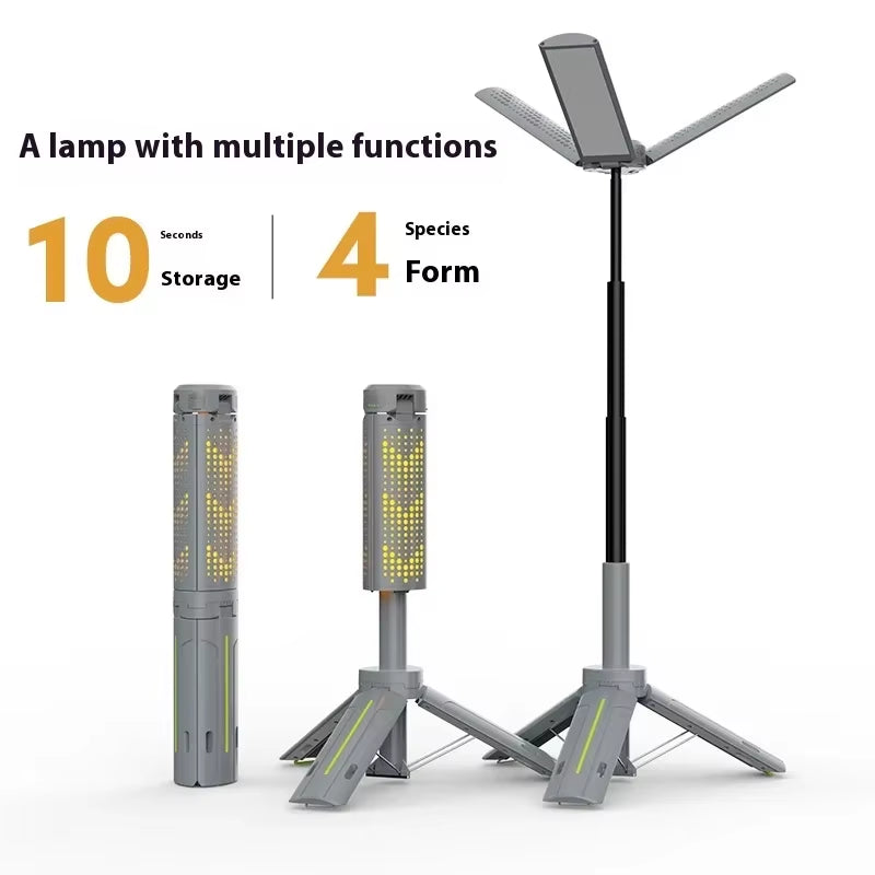 8000mAh Telescopic Camping Lantern | Rechargeable Waterproof Dimmable Flashlight & Tent Lamp