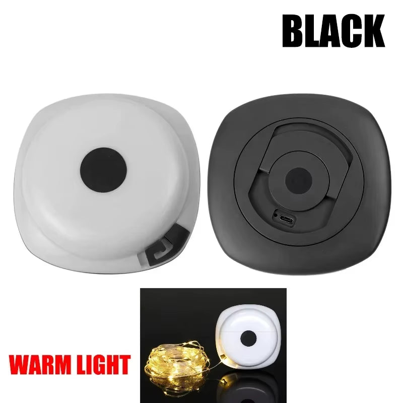 10M LED Rechargeable String Light - IPX4 Waterproof Atmosphere Tent Lamp with Magnet - Recyclable Decorative Camping Gear for Garden & Party