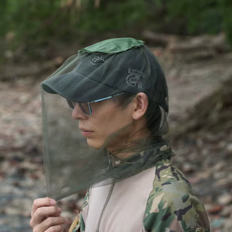 Mosquito Net Head and Neck Protection Hat - 1/3/5 Pcs Breathable Mesh for Outdoor Camping and Fishing