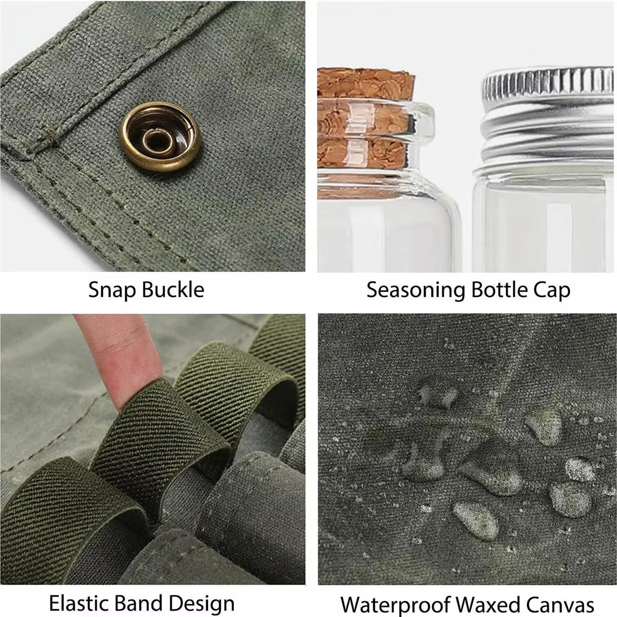 Portable Outdoor Camping Spice Bottle Set - Convenient Seasoning Storage for Picnics and Adventures