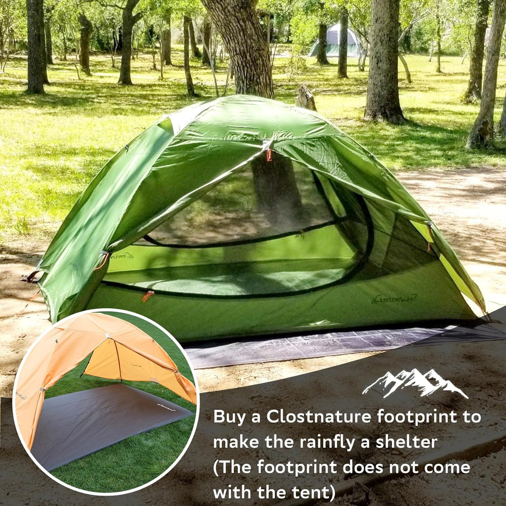 Ultralight 3-Season Backpacking Tent - 1/2/3/4/6 Person Waterproof Camping Shelter - Easy Setup Double Layer Tent for Family Hiking & Mountaineering