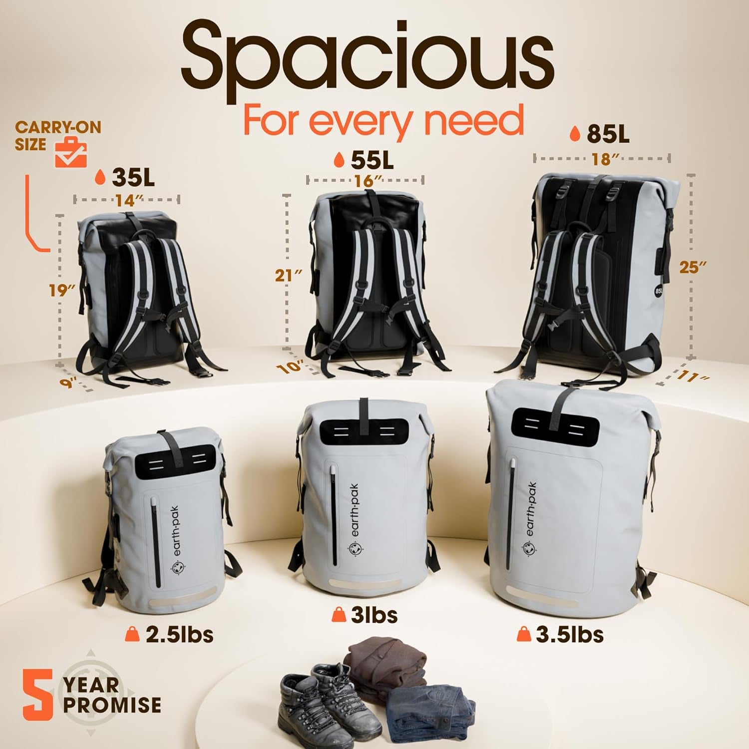 Premium Cushioned Waterproof Backpack - Heavy Duty 100% Dry Bag with Phone Case - Comfortable Roll-Top Rucksack for Water Sports & Extreme Hiking