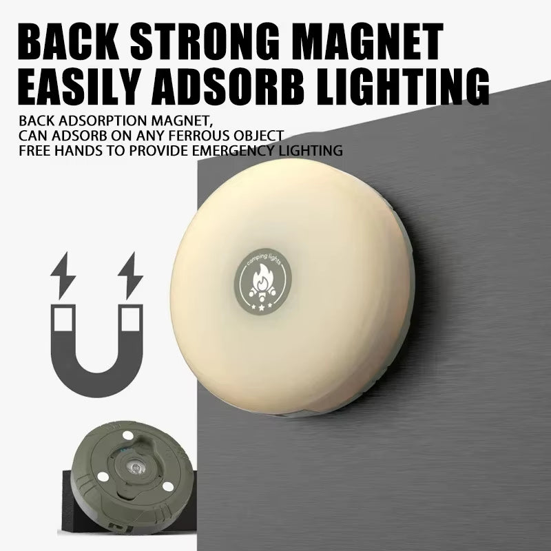 10M LED Rechargeable String Light - IPX4 Waterproof Atmosphere Tent Lamp with Magnet - Recyclable Decorative Camping Gear for Garden & Party