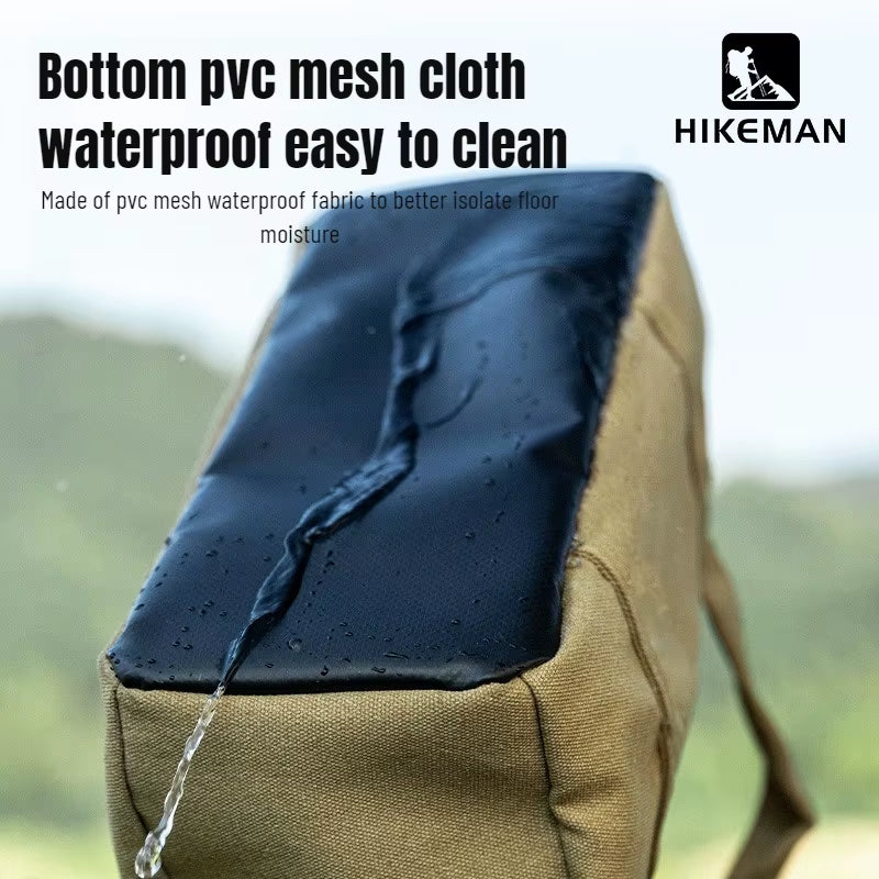 Heavy-Duty Canvas Camping Tool Bag | Large Capacity Storage for Tent Pegs & Outdoor Accessories