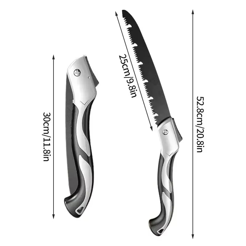 Multifunctional Folding Hand Saw - Portable Outdoor Tool for Gardening, Woodworking, and Logging