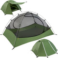 Ultralight 3-Season Backpacking Tent - 1/2/3/4/6 Person Waterproof Camping Shelter - Easy Setup Double Layer Tent for Family Hiking & Mountaineering