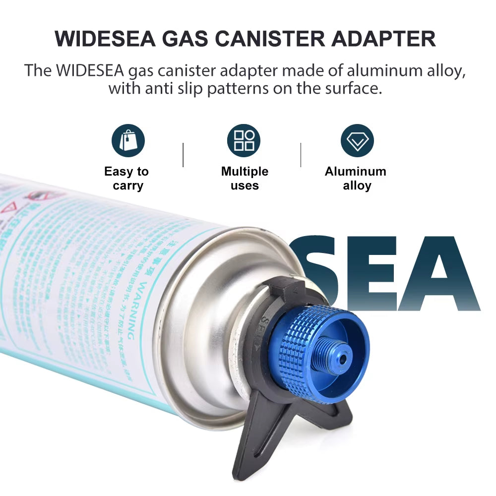 Aluminum Alloy Gas Tank Adapter with Bracket - Non-Slip Portable Stove Converter - Durable Outdoor Essential for Fuel Efficiency