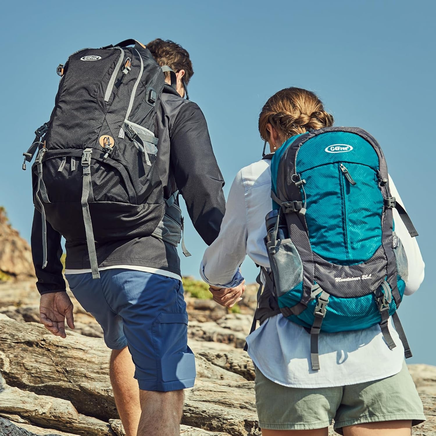 Ultralight 50L Backpacking Pack - Breathable Outdoor Travel Daypack with Rain Cover - High-Performance Sport Bag for Hiking & Mountaineering