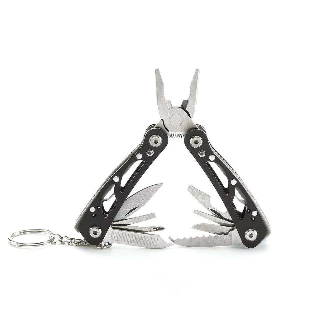 Heavy-Duty Carbon Steel Multi-Tool Pliers | Compact Folding Survival Gear & Repair Tool