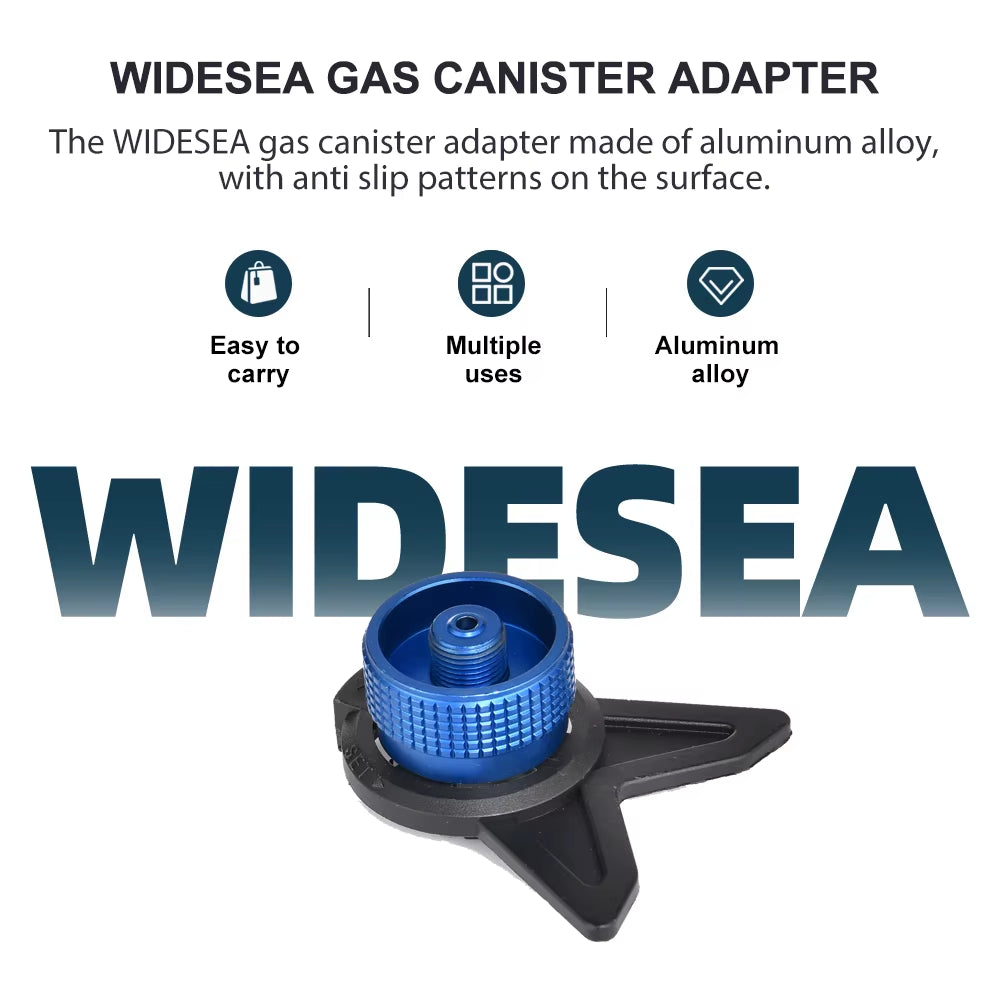 Aluminum Alloy Gas Tank Adapter with Bracket - Non-Slip Portable Stove Converter - Durable Outdoor Essential for Fuel Efficiency